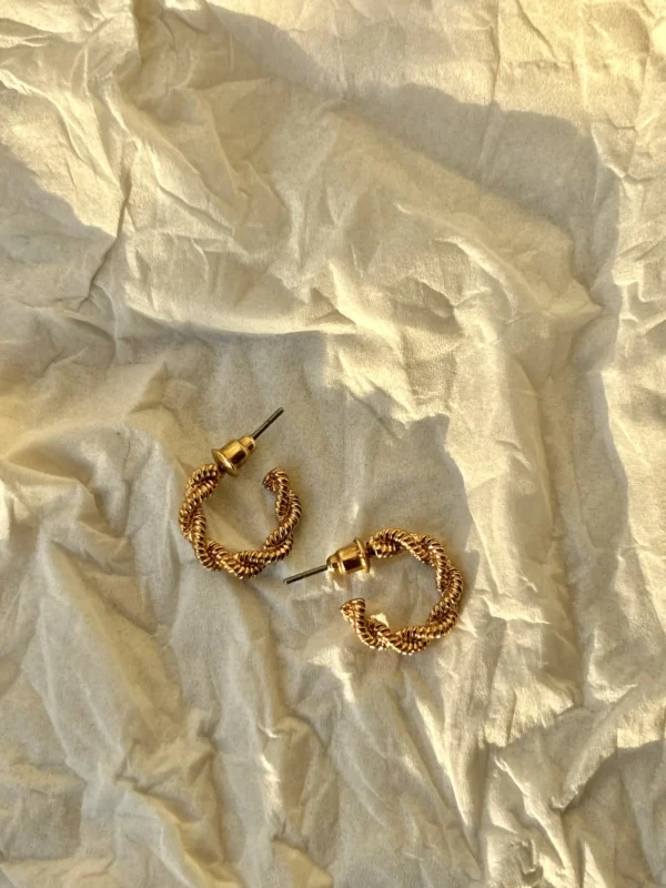 Double Twisted Hoop Earrings