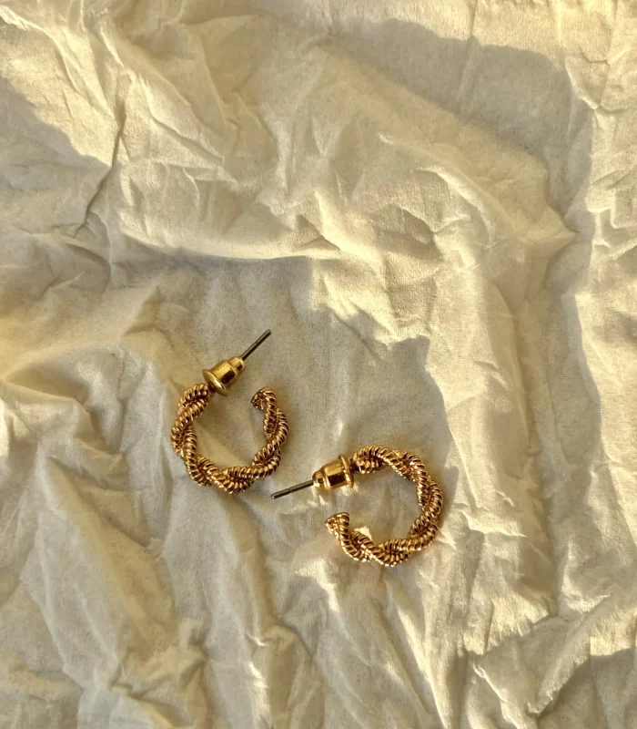 Double Twisted Hoop Earrings