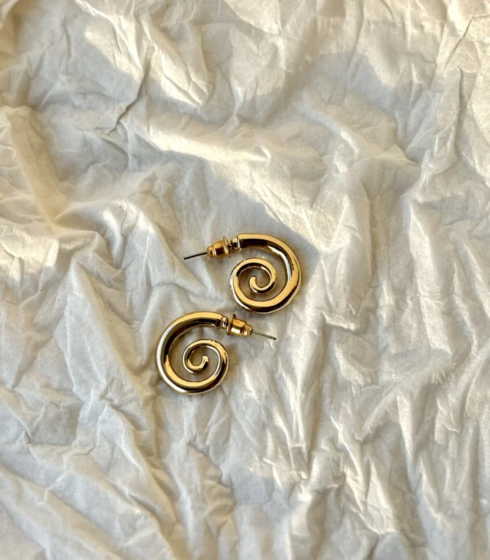 Spiral Statement Earrings